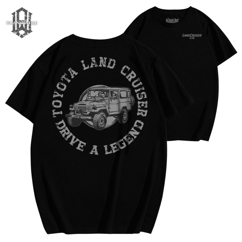 Kaos Pria Otomotif Land Cruiser FJ40 Premium Eksklusif | Tshirt Otomotif Mobil Land Cruiser FJ40 | C