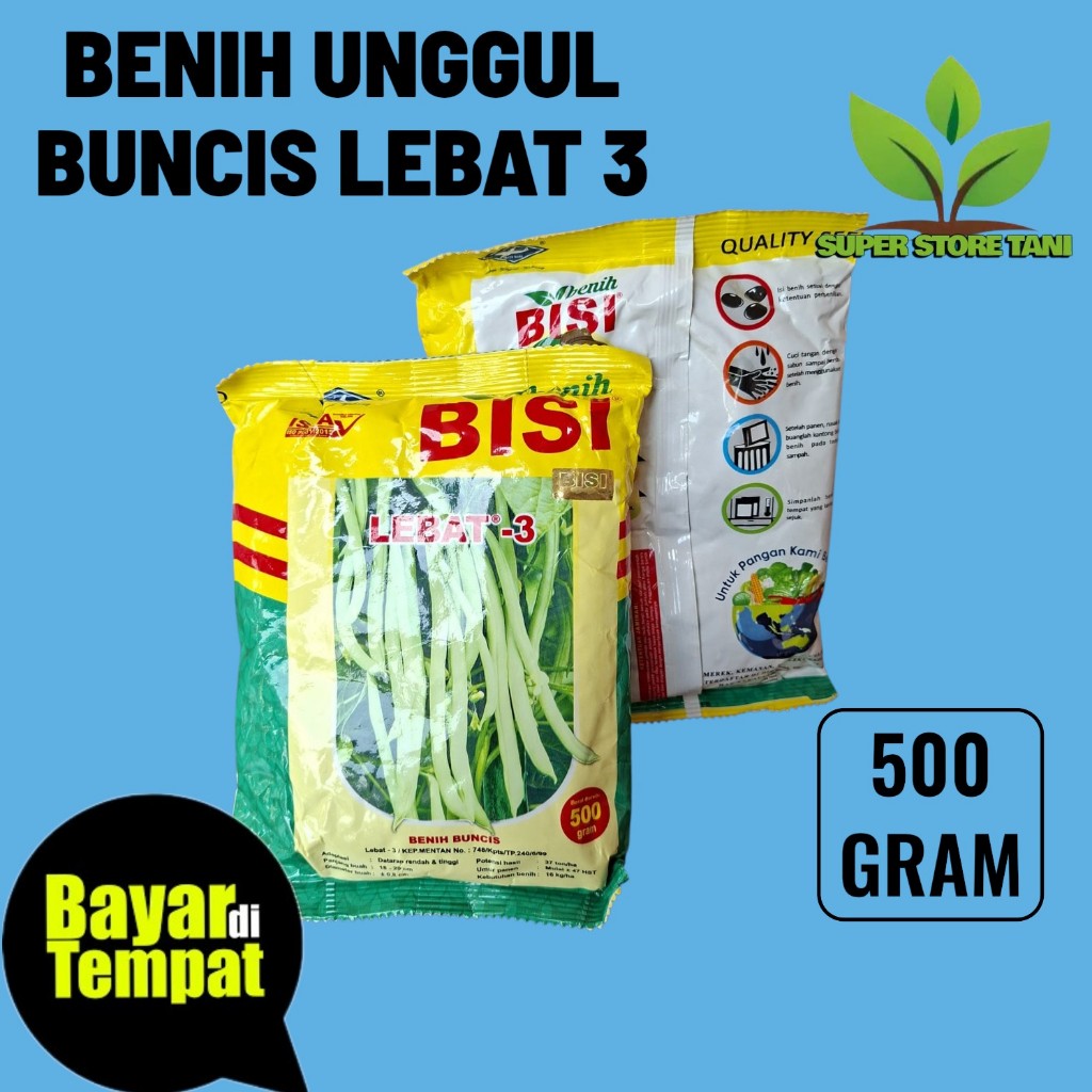 Buncis lebat 3 500gr dari kapal terbang bisi buncis unggul lebat-3