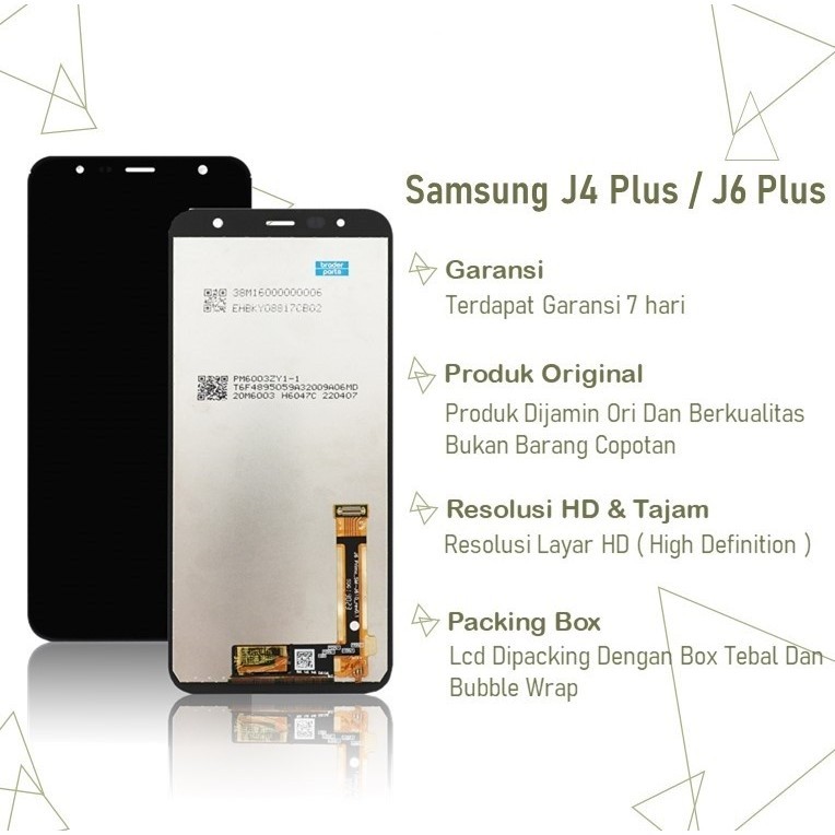 COD LCD TOUCHSCREEN SAMSUNG J4 PLUS / J6 PLUS 2018 J610 J415 ORIGINAL FULLSET COMPLETE
