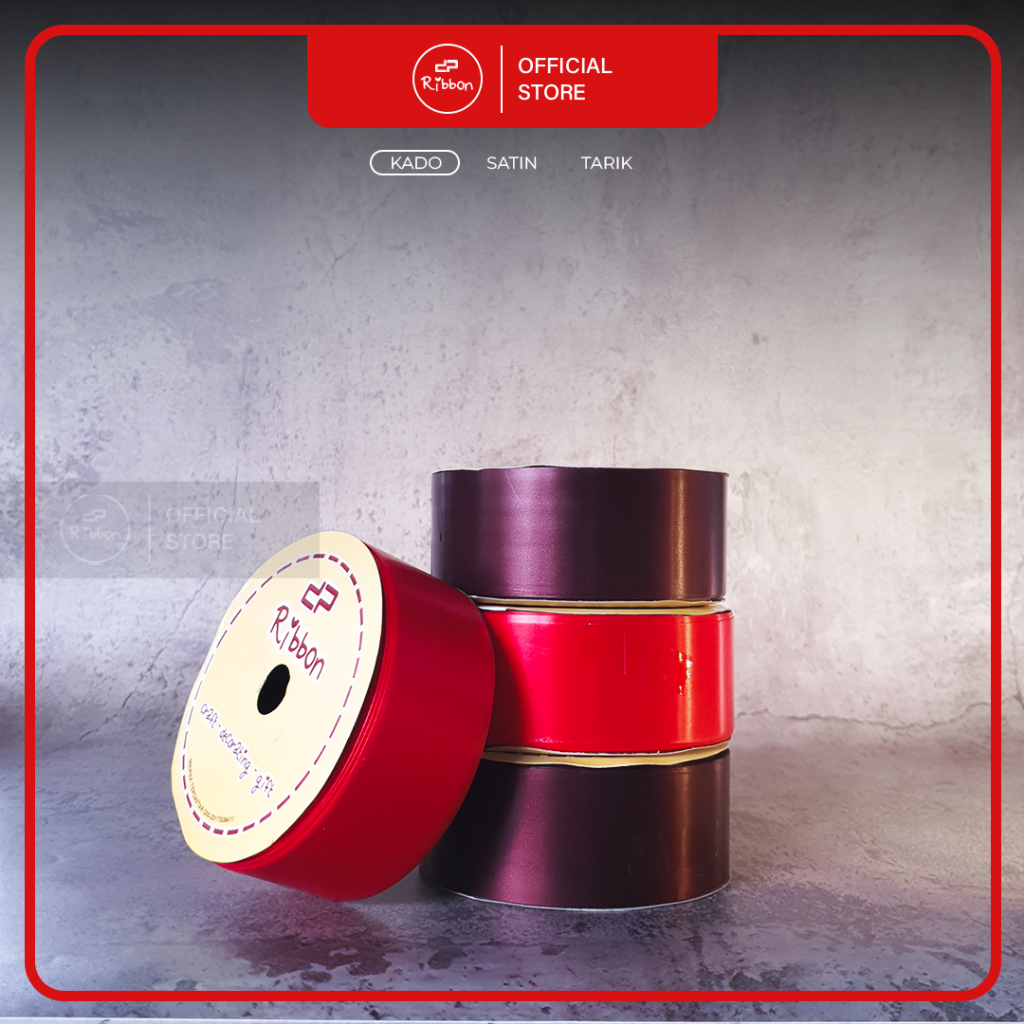 Deparcel Ribbon Pita Kado Plastik Besar 1.5 inch Pita Jepang 4 cm