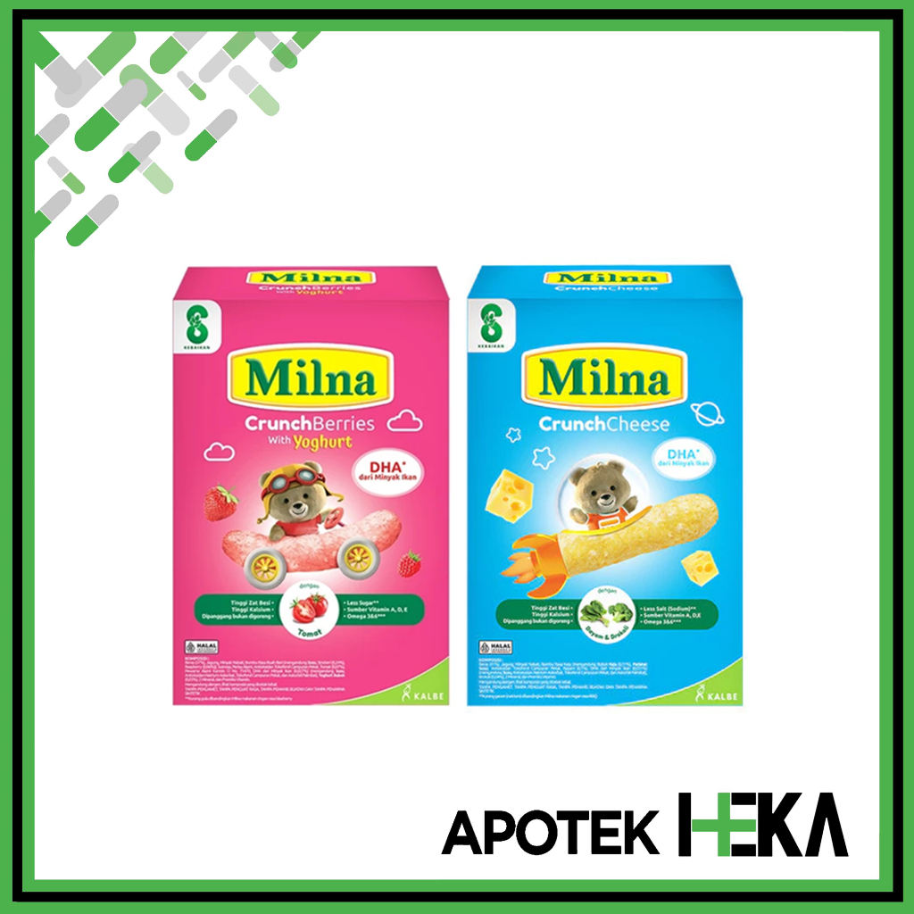 Milna Crunch Box 20 g - Cemilan Snack Bayi 8 Bulan + MPASI