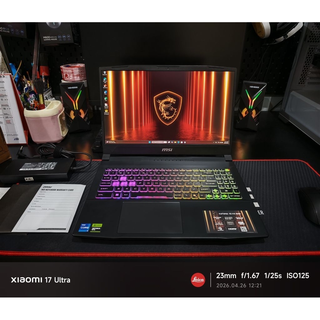 MSI KATANA 15 i7 14650HX RTX 5050 2.5K 100% DCIP3 RESMI FULLSET