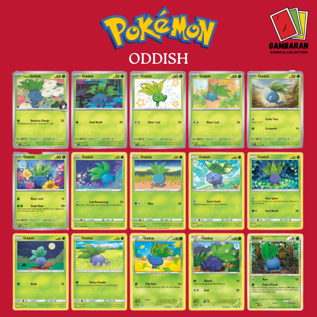 Oddish OBF PFL Kartu Pokemon English TCG