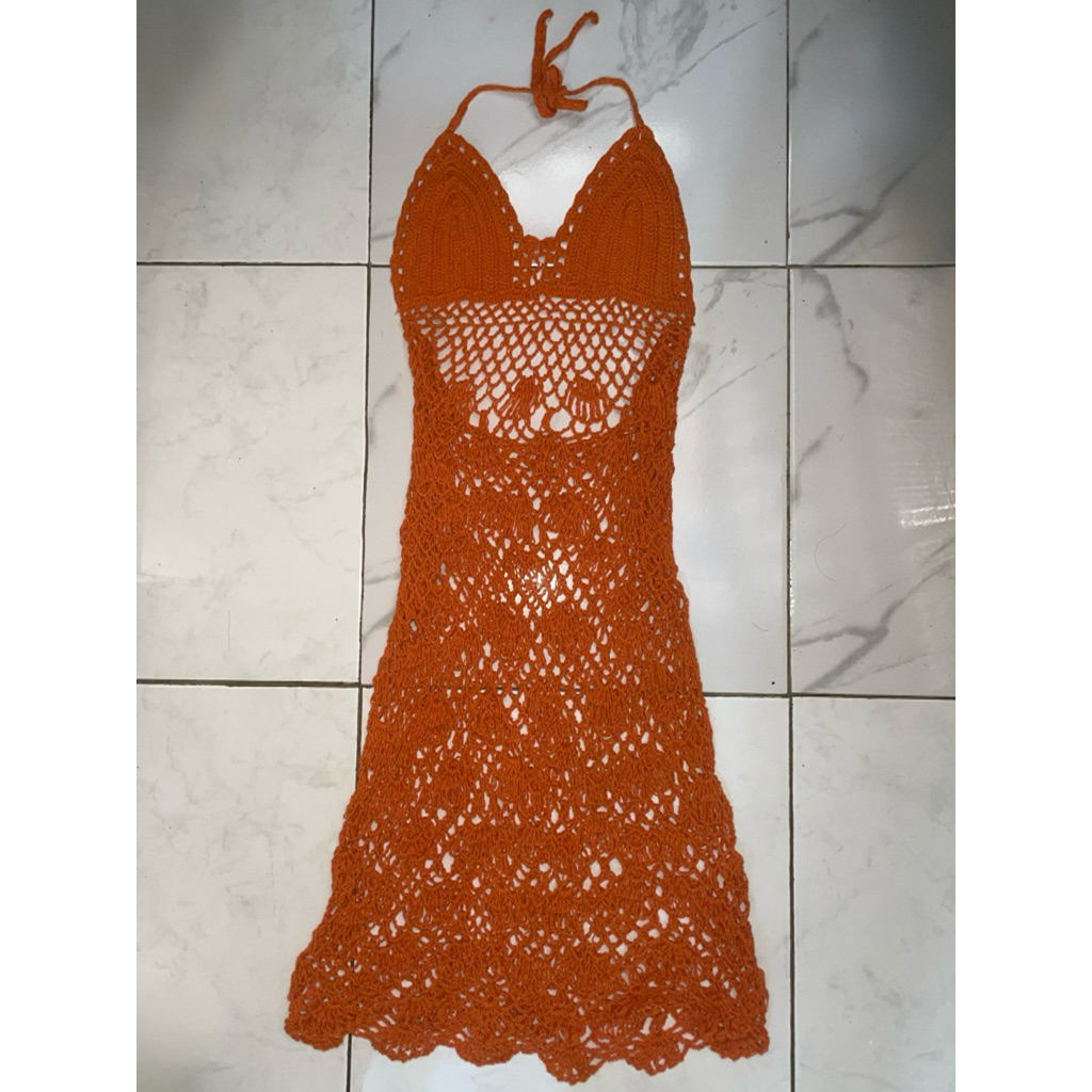 backless mini dress rajut bali