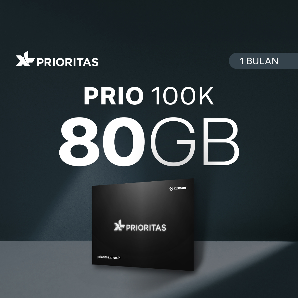 Kartu Perdana XL PRIORITAS 100K 80GB/bln