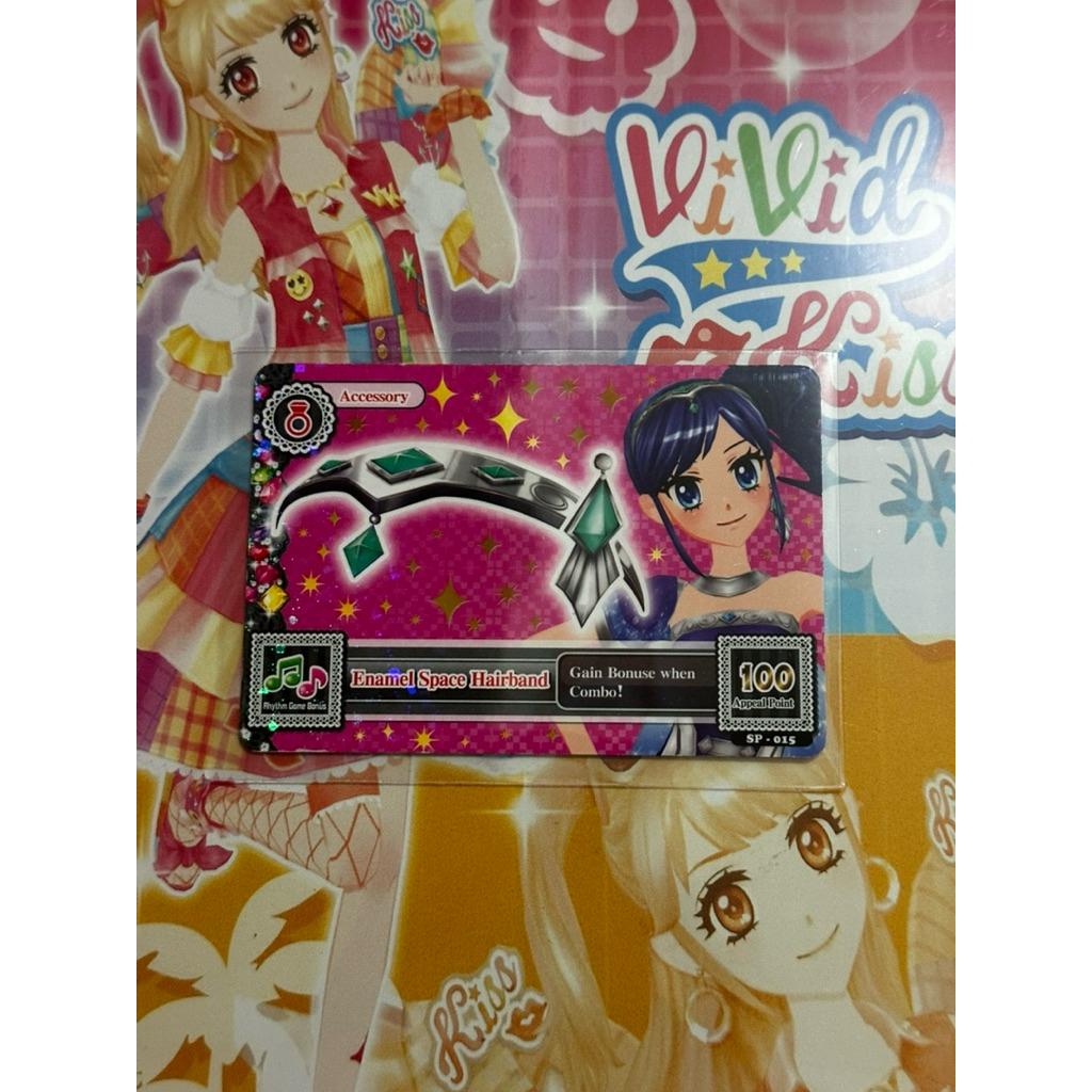 (ID Card Special Promotion) Kartu Aikatsu Official Aoi Kiriya Enamel Space Hairband