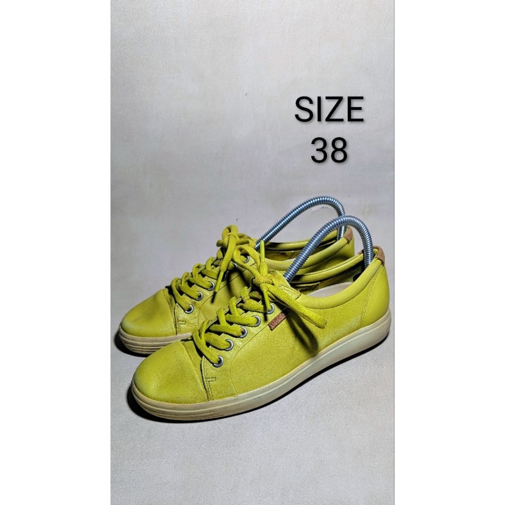 SEPATU PRELOVED ECCO SOFT 7 LEATHER SNEAKERS SIZE 38