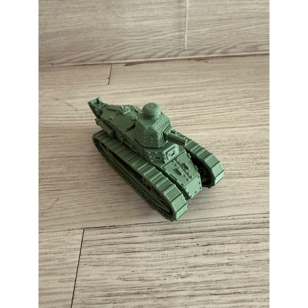 FT-17 tank, scale 48, 3d printed tank, diecast militer