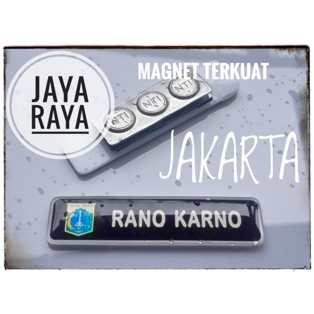 Name Tag/PAPAN NAMA DADA Logo Pangandaran,Tangerang,Palembang,Tanah Bumbu,Tanah Laut, Banjarmasin,Bu