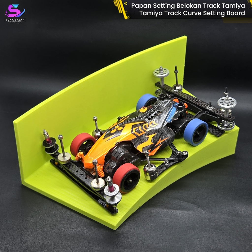 Papan Setting Belokan Slope Track Tamiya - Tamiya Track Curve Slope Setting Board