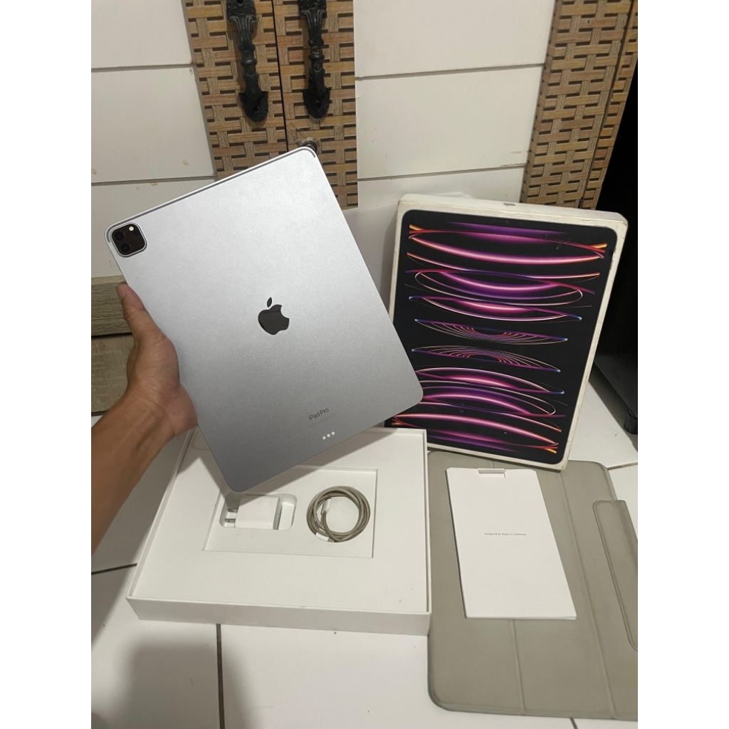 Apple iPad pro M2 12.9 inch 128GB Wifi Only Second Mulus Fullset Original Murah