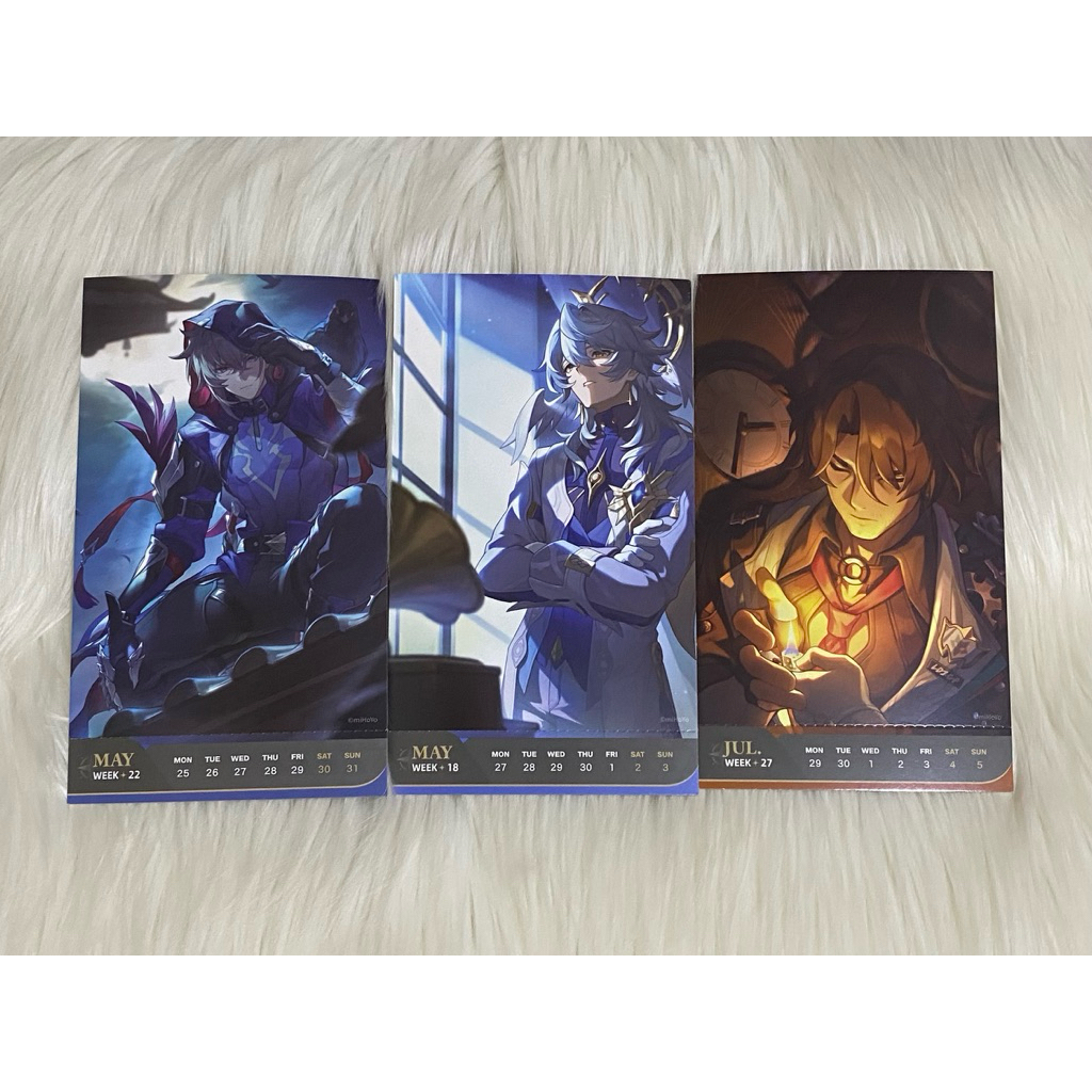 Honkai Star Rail HSR Weekly Calendar Postcard