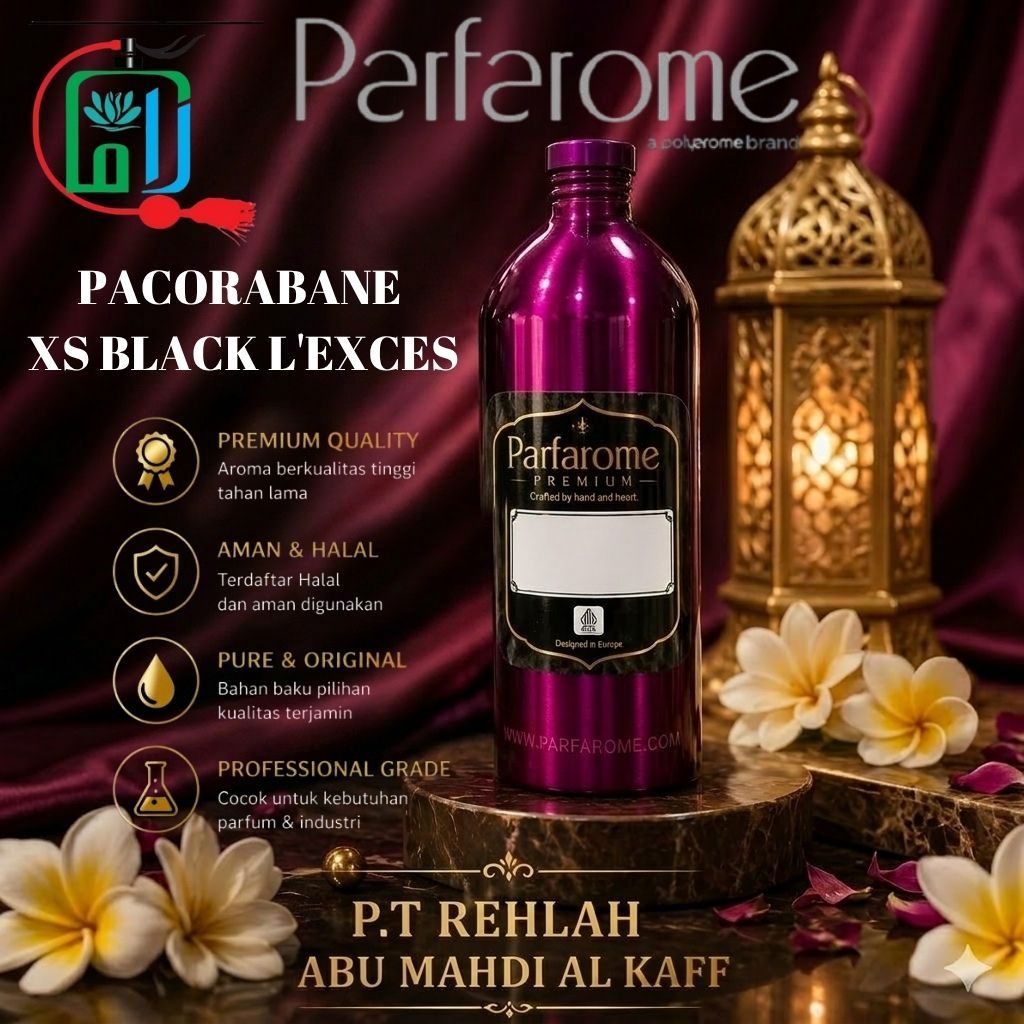 parfarome premium[PACORABANE XS BLACK]bibit parfum murni kemasan repack