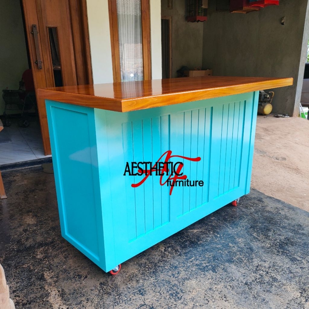 MEJA DAPUR MINIMALIS MEJA BAR ISLAND TABLE MINIMALIS MEJA ISLAND