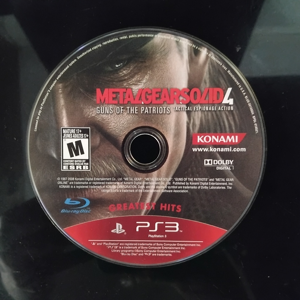 Kaset BD Ori PS3 - METAL GEAR SOLID 4: Guns of The Patriots | MGS 4