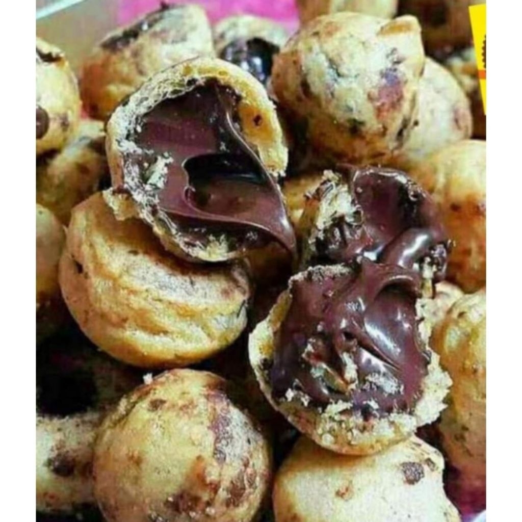 Kue Sarikaya Soes Kering Mini 2000gr Camilan Praktis & Enak dengan Tekstur Kering Unik untuk Momen S