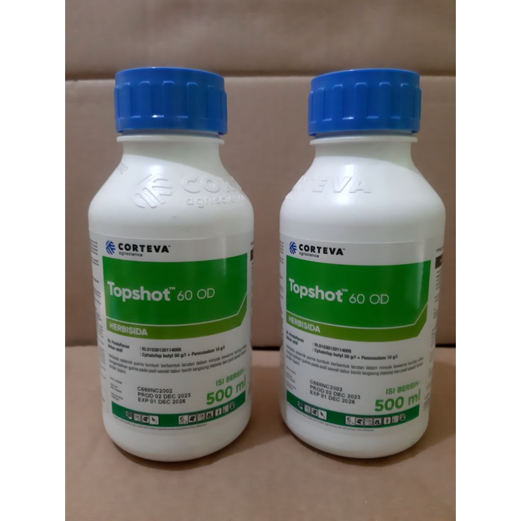 Topshot 60 OD Herbisida Padi Cyhalofop Butyl + Penoxsulam 250 ml / 500 ml Obat Rumput Gulma