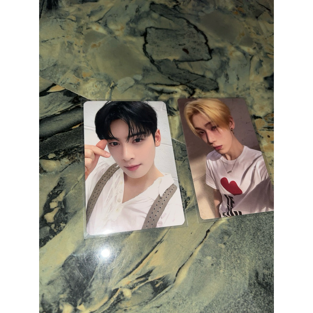 photocard official cha eunwoo & sunoo
