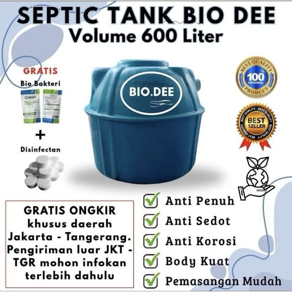 BIO SEPTIC TANK MODERN BIO AS 600L