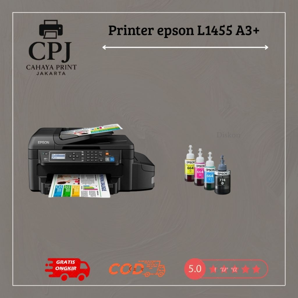 Printer Epson L1455 Sudah bisa scan,copy,wifi,duplex,A3+