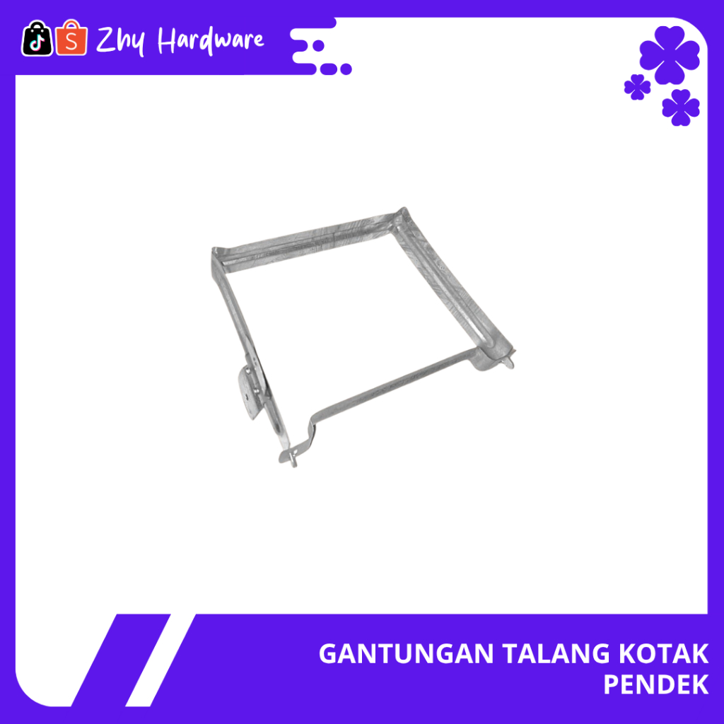Gantungan Talang Air Kotak Pendek Penyangga Bracket Talang Galvalum PVC Tebal Berkualitas