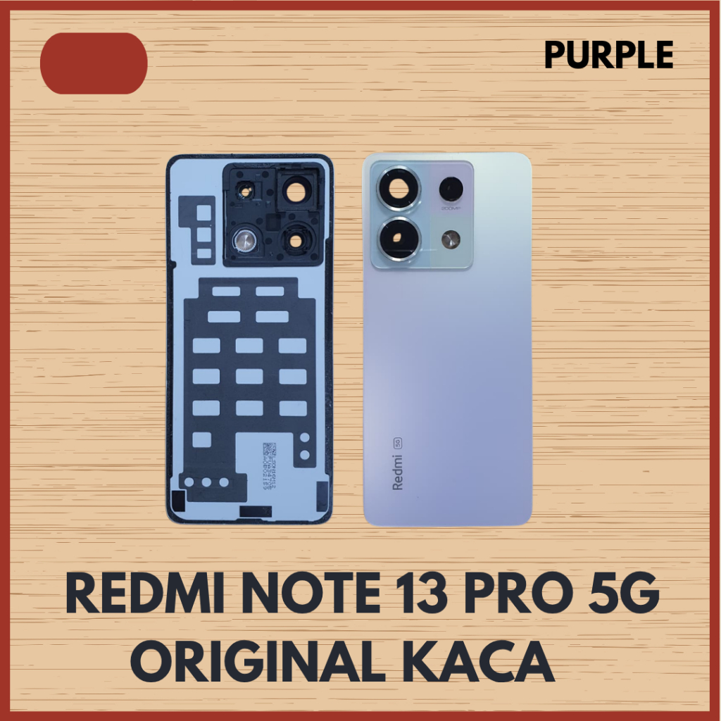 BACKDOOR BACK COVER KACA KAMERA RING XIAOMI REDMI NOTE 13 PRO 5G ORIGINAL COPOTAN
