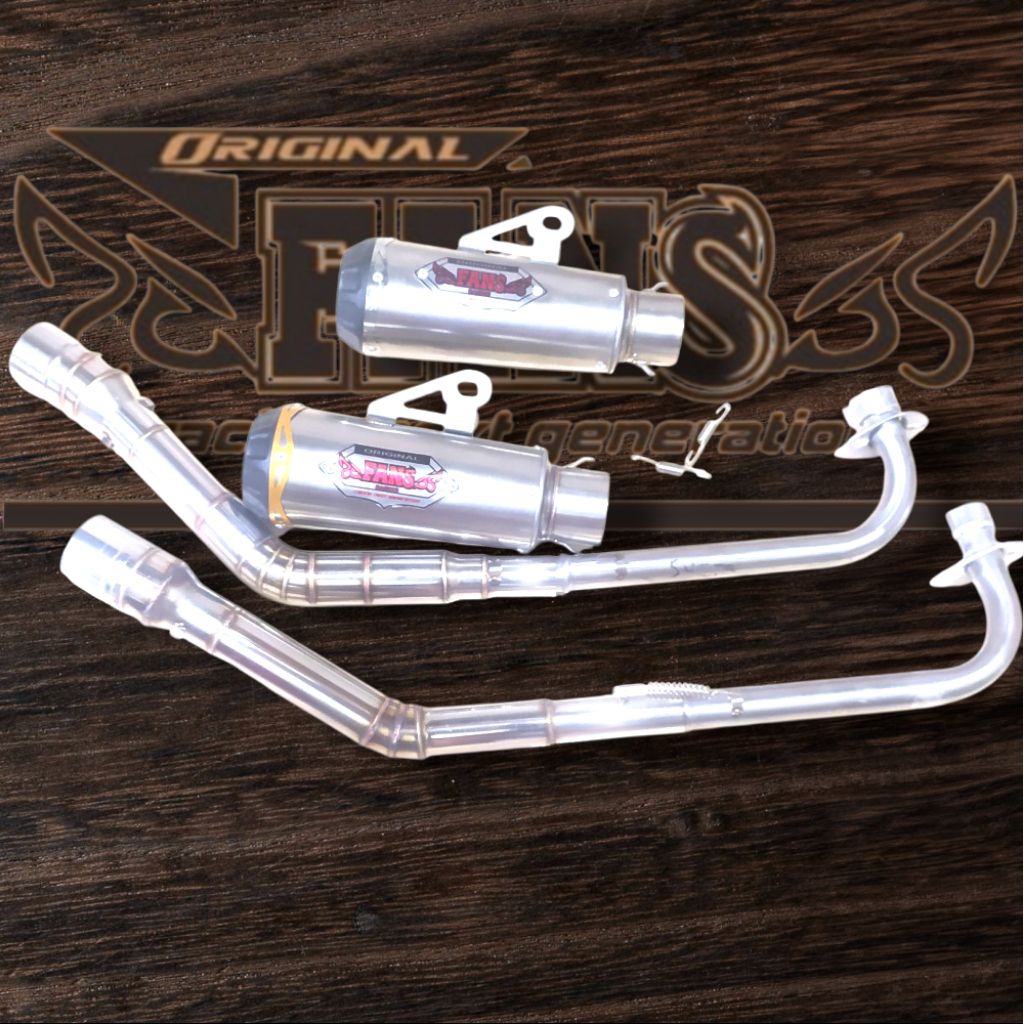 Knalpot GTX Fans Racing Jupiter z Vega ZR Bore UP pemasangan standar 130-200cc harian