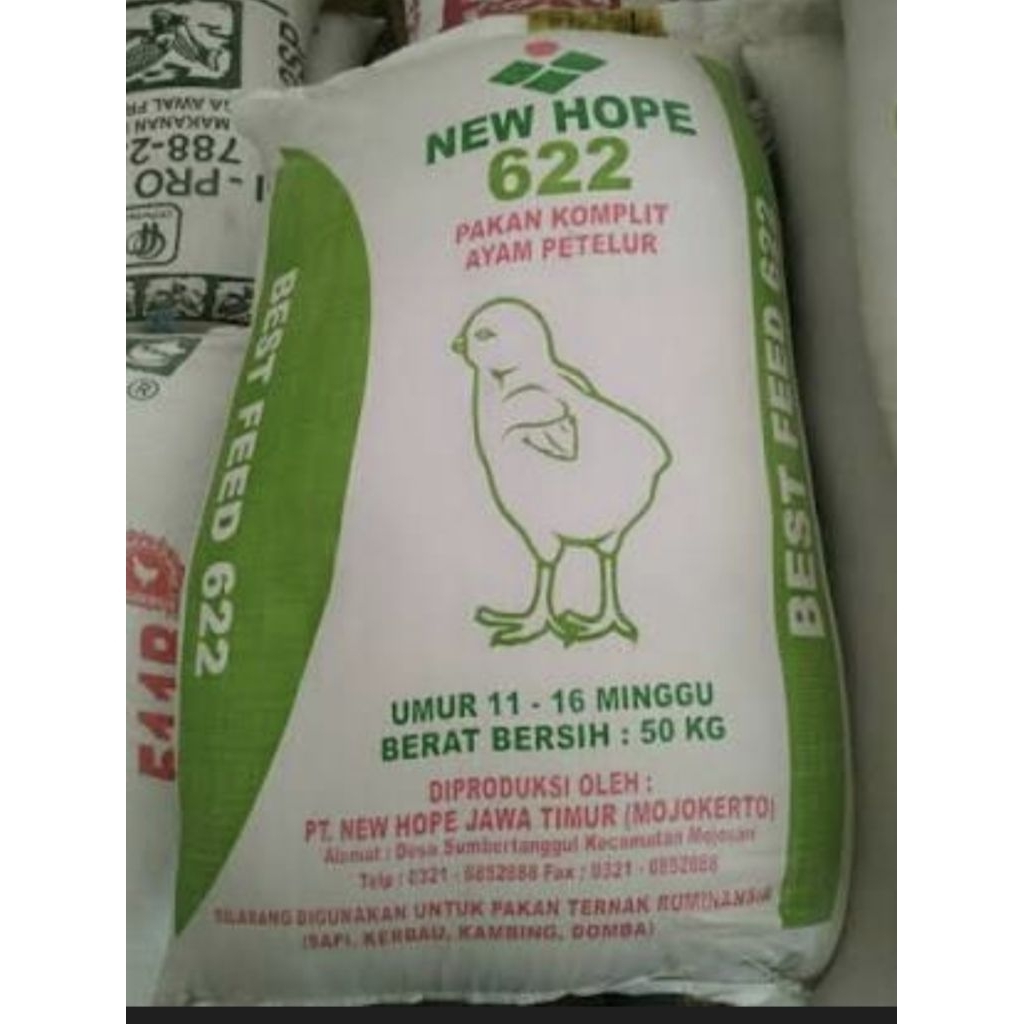 Pakan ayam petelur muda Crumble new hope 622