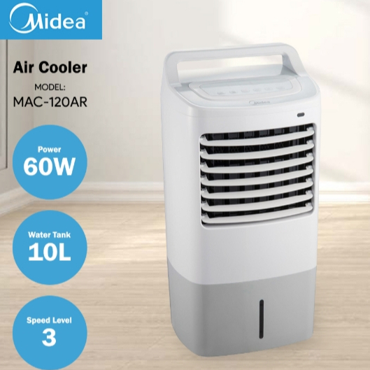 Midea AC120-16F Air Cooler 10 L Penyejuk Udara Kipas Angin Es Hemat Energi 55W Remote HEPA Filter