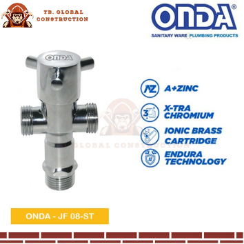 Stop Kran Keran Shower Cabang 2 Onda JF 08 ST / Stop Keran Shower Bidet Onda