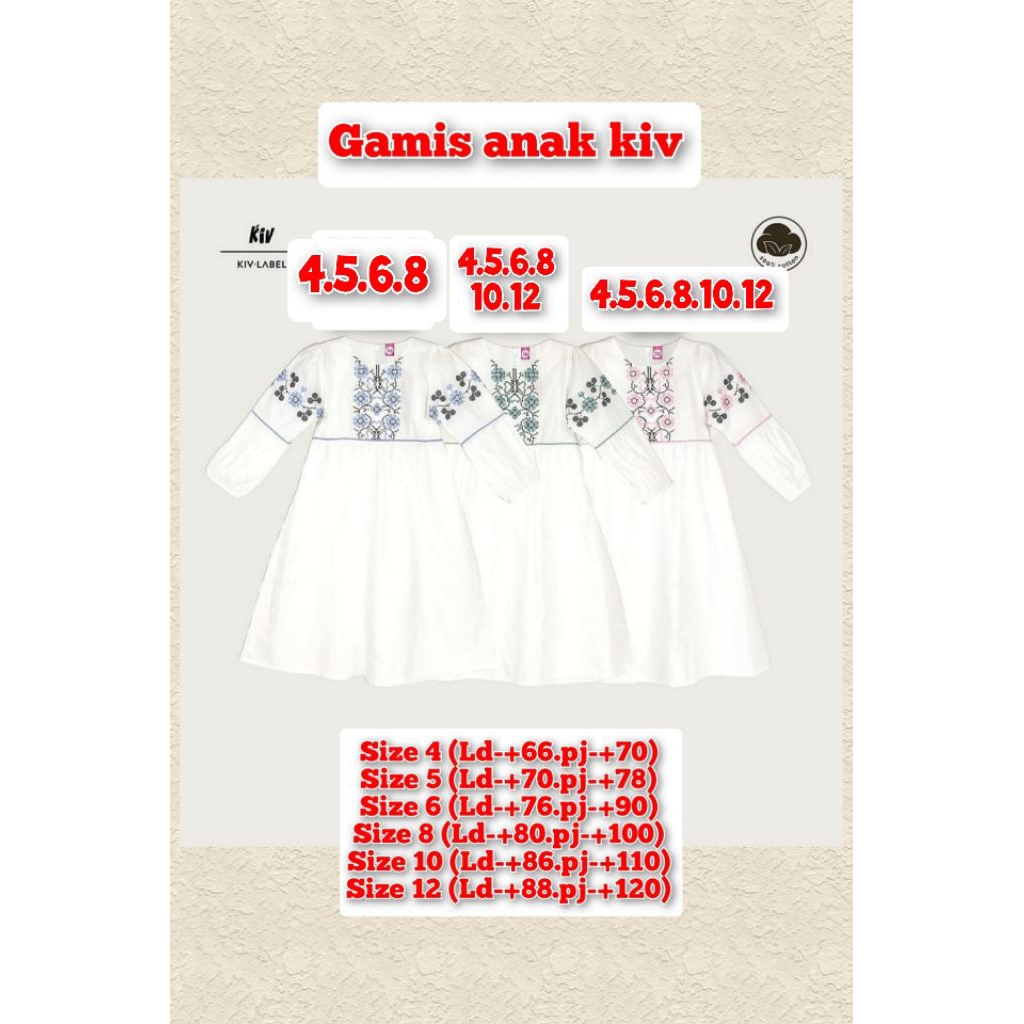 gamis anak 3-11 tahun