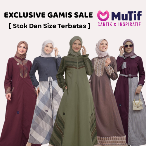 [Gamis Mutif Promo Flash Sale] Gamis Muslim Wanita by Mutif