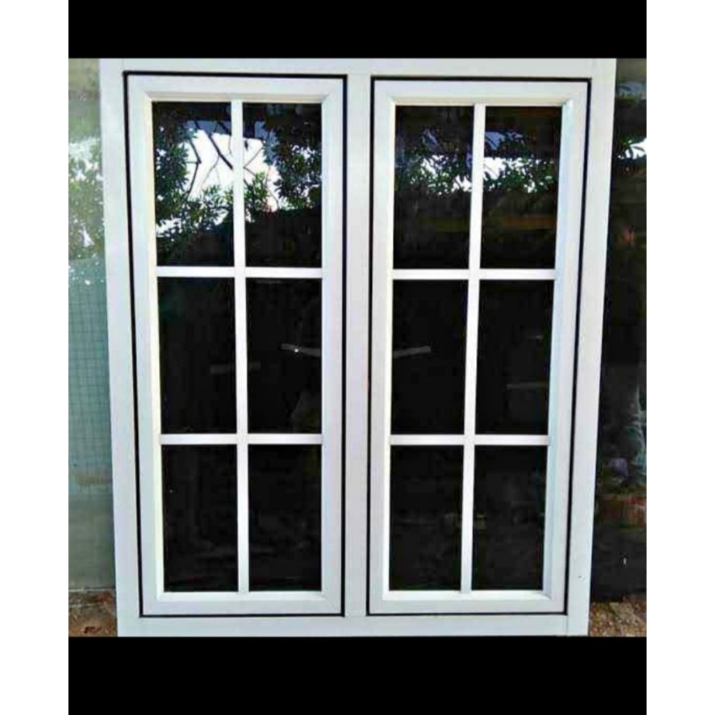 kusen jendela gandeng aluminium 4in ukuran 150x120