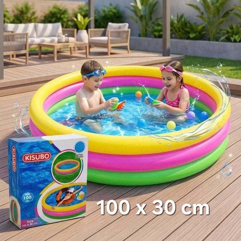 Kolam Renang Kisubo anak Inflatable Karakter 3 Meter 2 Meter 1 Meter 3 Ring 2 Ring Swimming Pool Kua