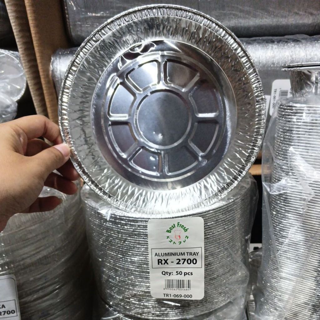 Aluminium Foil Tray Cup 18 Cm Rx 2700 - Food Grade, Tahan Panas, Ramah Lingkungan Co