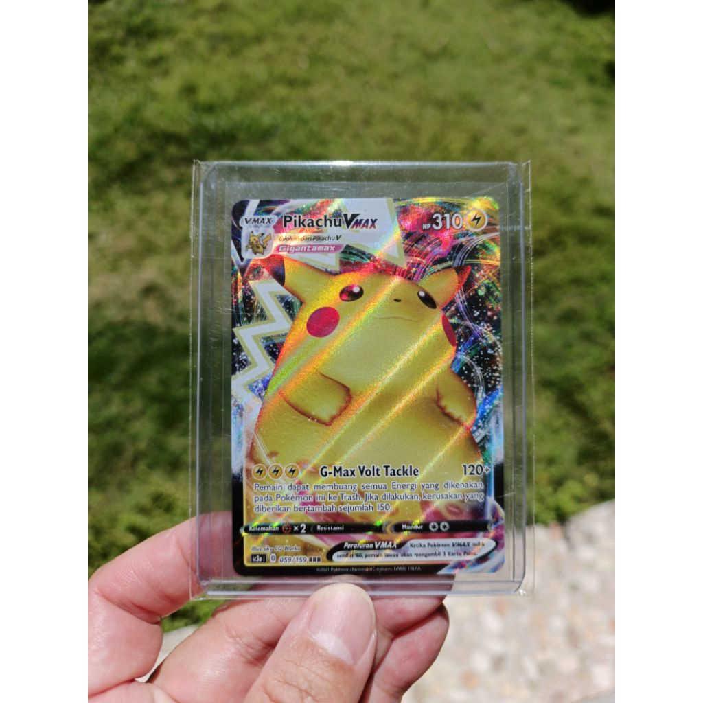kartu pokemon 2021 Pikachu VMAX Holo