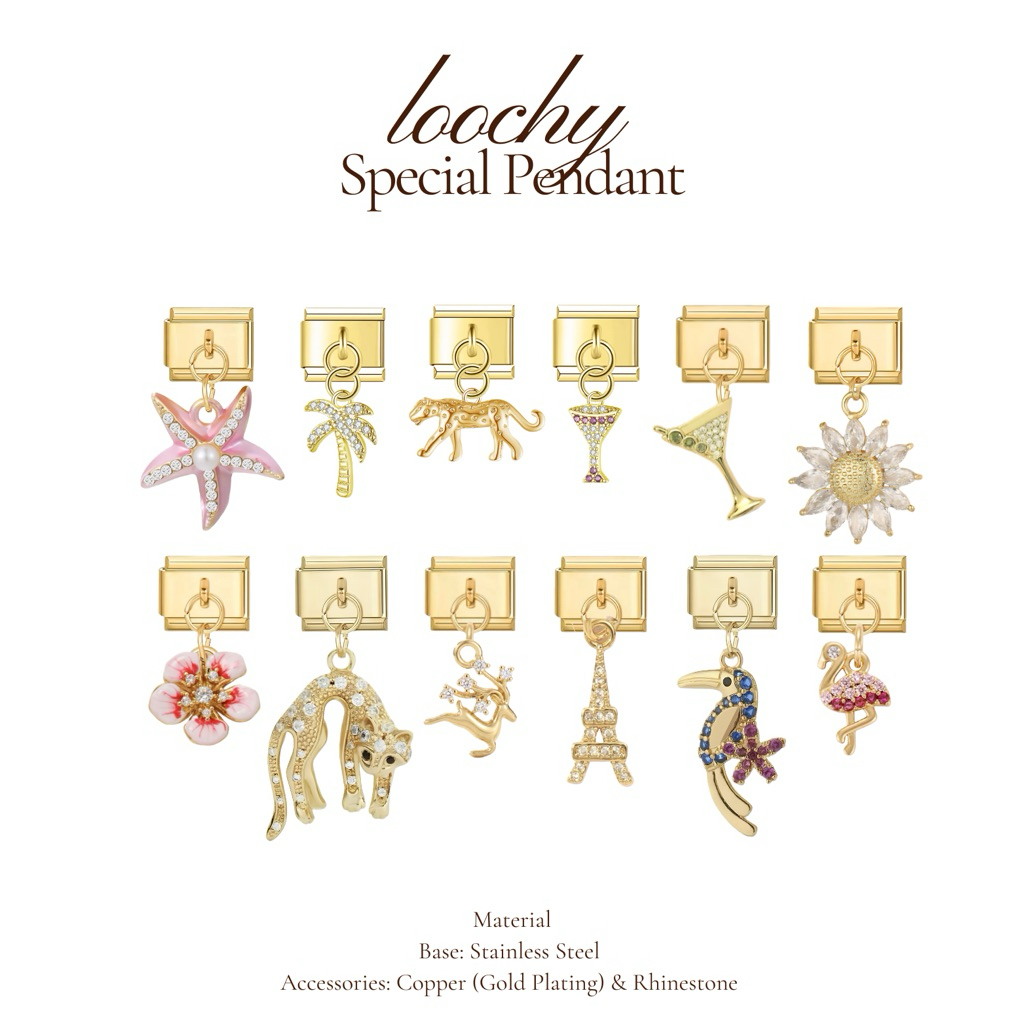 Italian Bracelet | GOLD Special Pendant