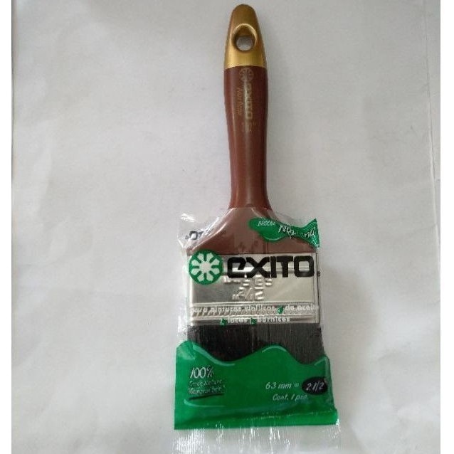 SAB Kuas Cat 2,5 Inch Merk Exito 2,5" 2.5" 2.5 Inci Tembok 6cm 6 cm Bulu Putih Hitam Kuas Cat EXITO 