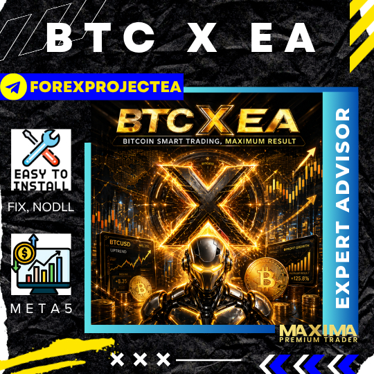 Robot Trading BTC X EA MT5 - EA BTCUSD - Bitcoin