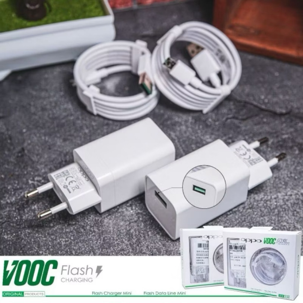 Oppo / Travel Charger Cashan Premium Oppo 99% F9 F 9 4A Fast Charging VOOC Micro USB & Type C