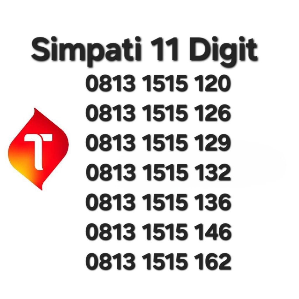 NOMOR CANTIK SIMPATI 11 DIGIT SERI ABAB MURAH MERIAH - 0813 1515 1xx