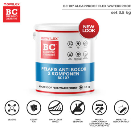 MOWILEX ALCAPROOF BC 107 PELAPIS ANTI BOCOR 2 KOMPONEN 2.5KG