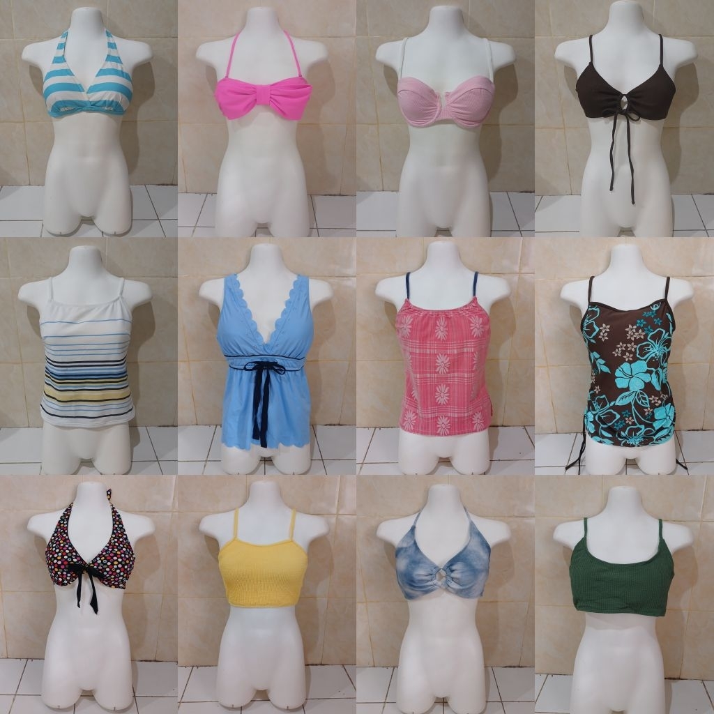 [Part 1] Bikini Black Hitam Merah Sexy Bra Branded Push Up Tebal