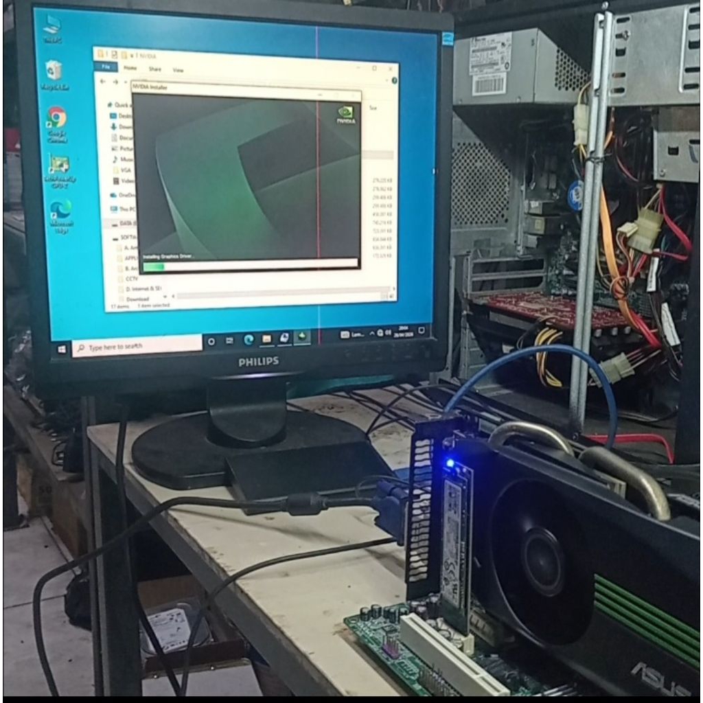 vga gts 450 asus tampil minus eror lemah