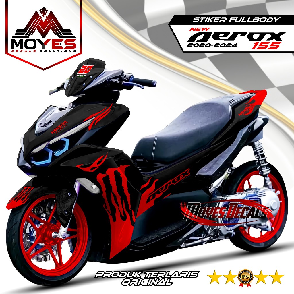 New Decal Stiker Fullbody Aerox 155 New Tahun 2021