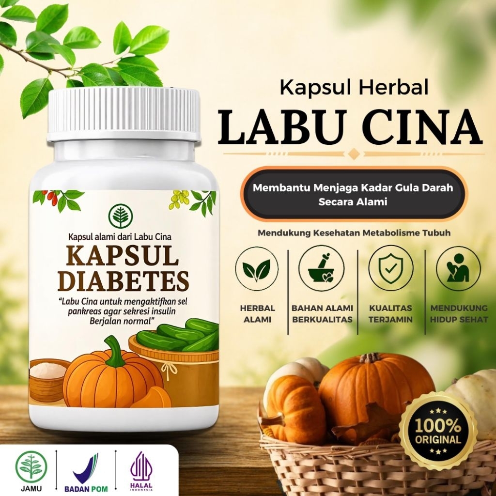 Kapsul Labu Cina Obat Diabetes Menurunkan Kadar Gula Darah Ampuh Menjaga Gula darah dan Kencing Mani