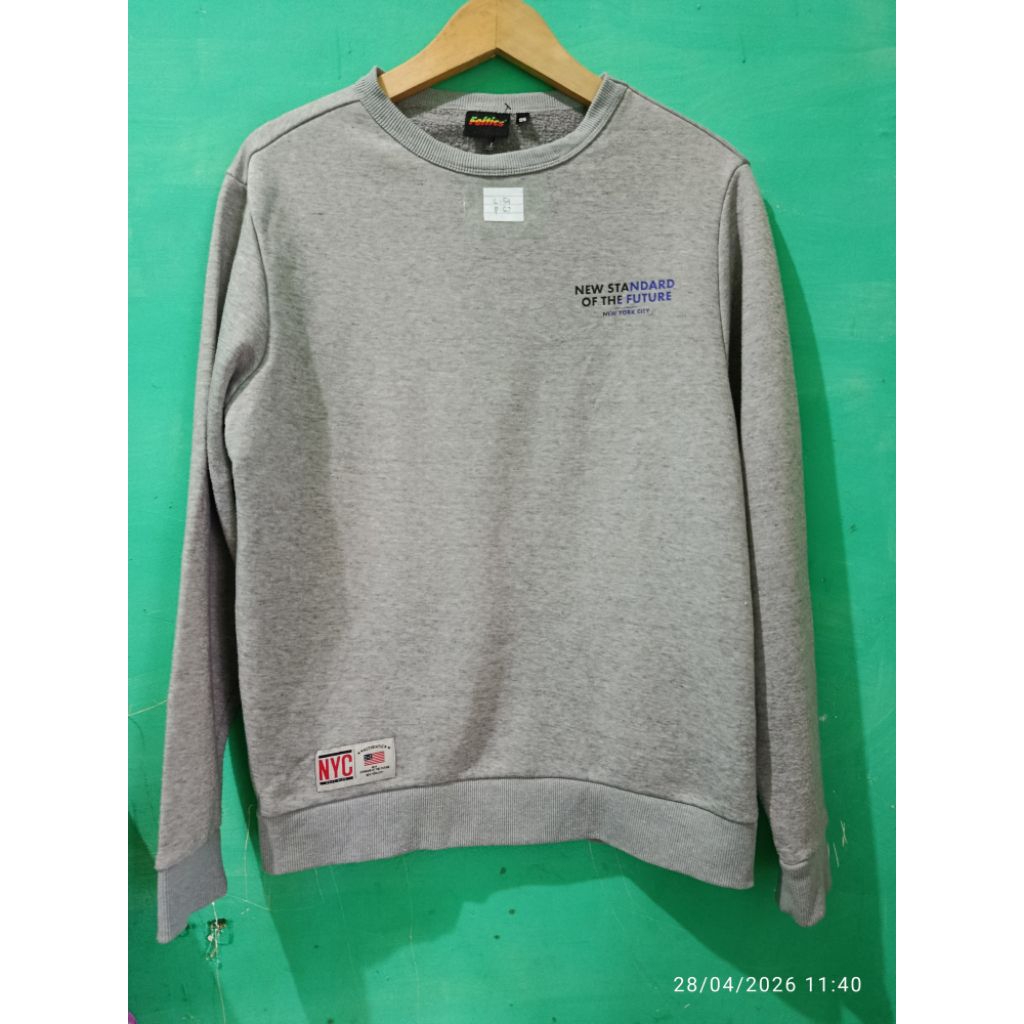 Crewneck Feltics Grey Original Preloved