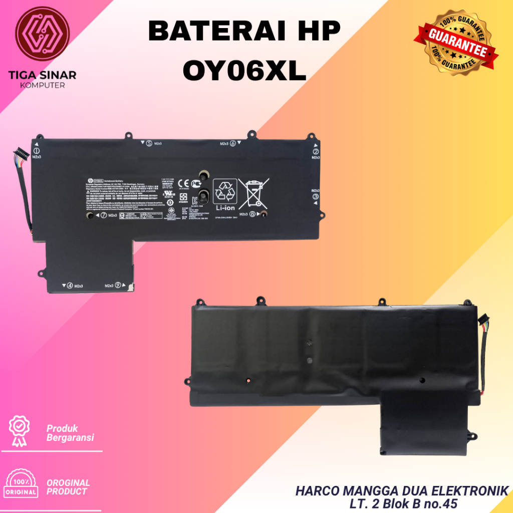 Original Laptop Battery OY06XL 750550-001 HSTNN-DB6A 0Y06 for HP Elite X2 1011 G1 Elite X2 1012 G1 N