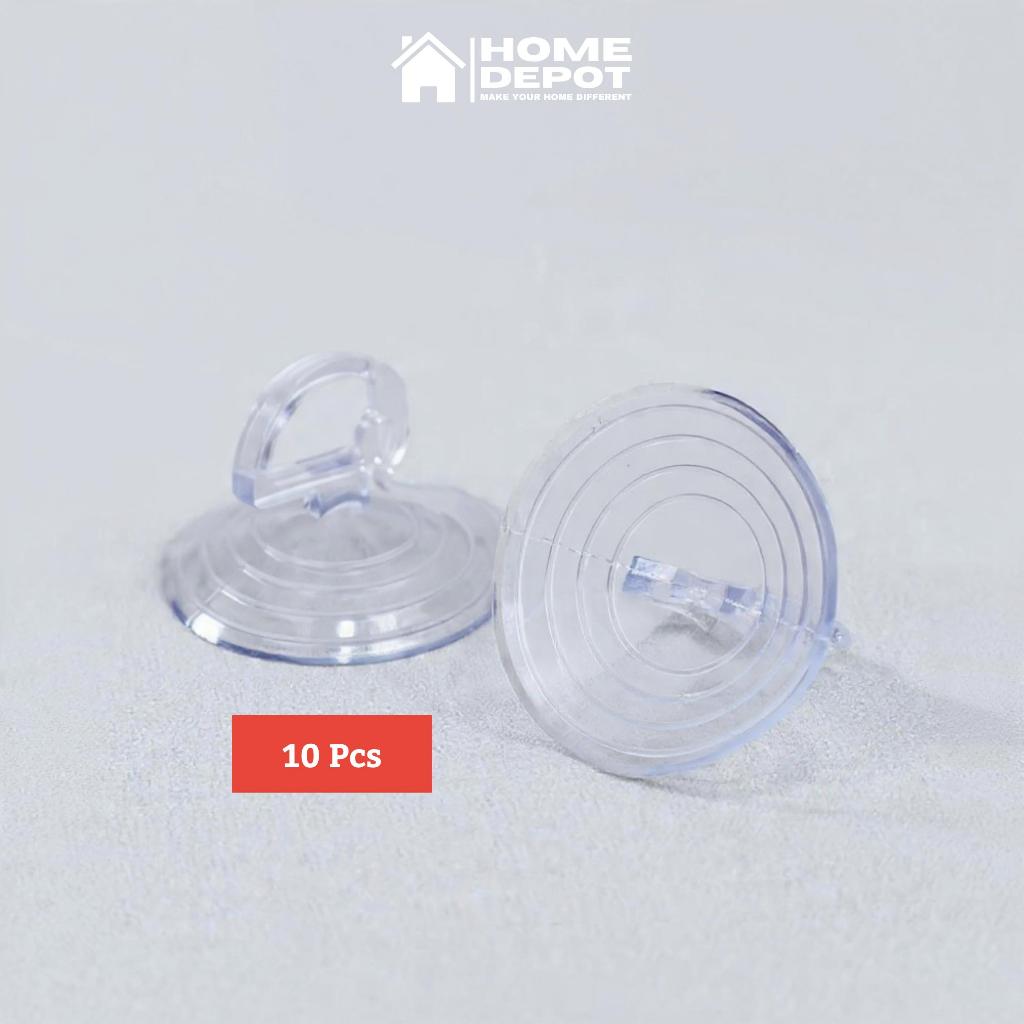 Gantungan Suction Cup Kaca Mobil Holder Hook Karet Tempel 35 mm 10 Pcs