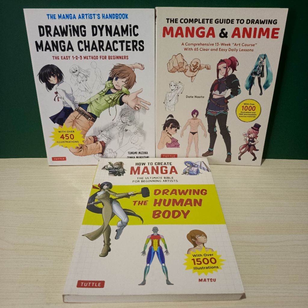 Preloved Paket The Manga Artist Handbook, The Complete Guide To Draw Manga & Anime, How To Create Ma